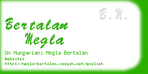 bertalan megla business card